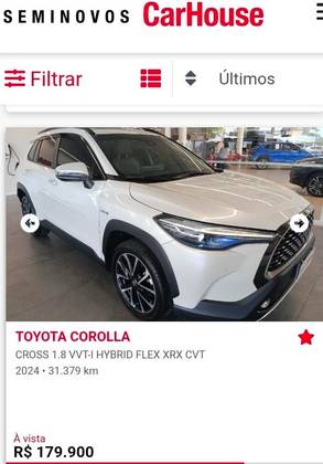 TOYOTA COROLLA CROSS 1.8 VVT-I HYBRID FLEX XRX CVT